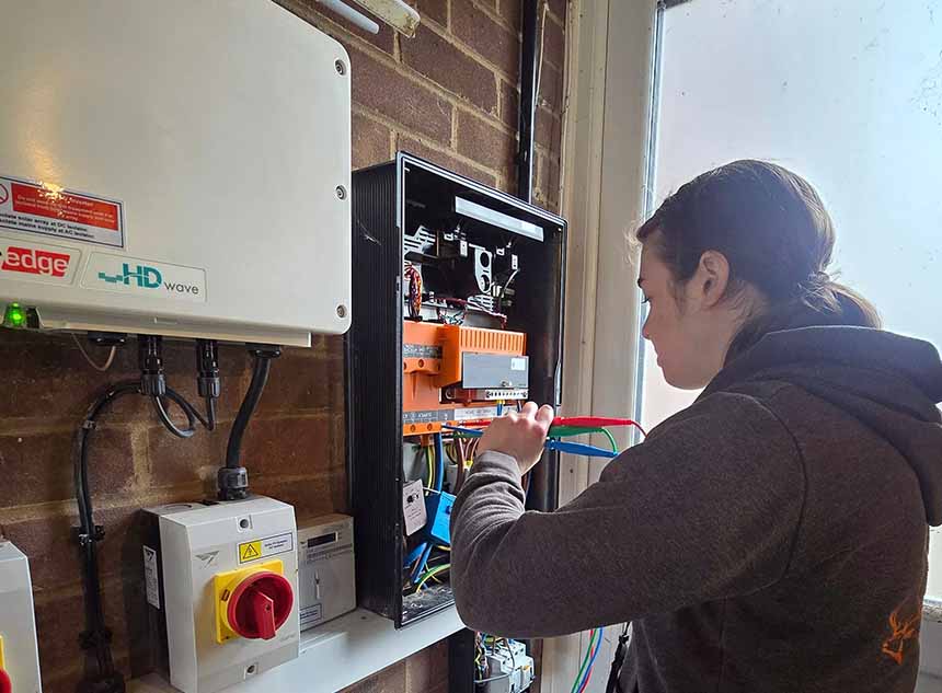 Commercial solar maintenance in Colchester